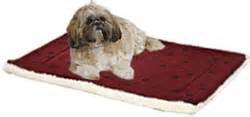 Dog On Midwest Quiet Time Paw Print Fleece Bed Mat Red