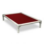 Kuranda Almond PVC Chewproof Dog Bed - Medium (35x23) - Cordura - Burgundy