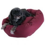 Sherpa Bagel Dog Bed By Majestic Pet Products by Majestic Pet Burgundy