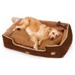 PLS Thermo Bolster Dog Bed with Pillow and Removable Cover with Zipper