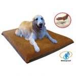 Sudan Brown 41X27"X4" Orthopedic Waterproof Memory Foam Pet Bed Pad for Medium Large dog crate size 42"X28"