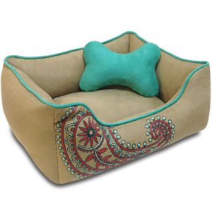 Blueberry Pet Heavy Duty Microsuede Dog Bed
