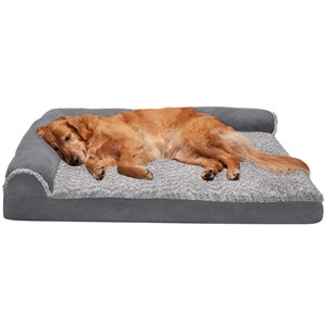 Furhaven Orthopedic Bolster Sofa Dog Bed