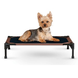 K&H Pet Products Elevated Dog Bed Black-Tan