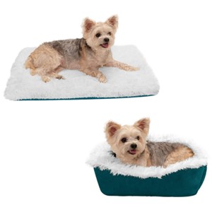 Furhaven Pet Self-Warming Bolster Dog Bed Small Dogs