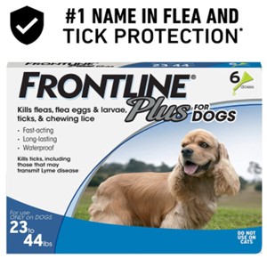FrontLine Plus Flea Tick Treatment 23-44 Lbs.