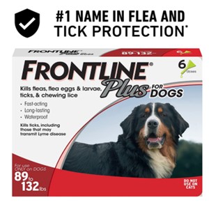 FrontLine Plus Flea Tick Treatment 89-132 Lbs.