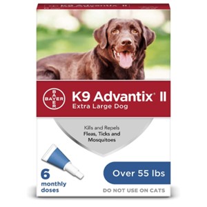 K9 Advantix II Flea Tick Treatment Over 55 Lbs.