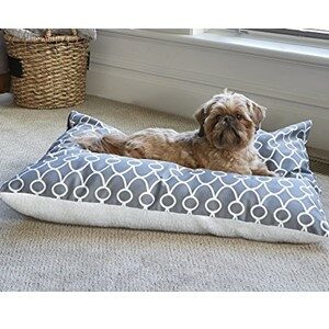 Dog Laying On A Pillow Dog Bed