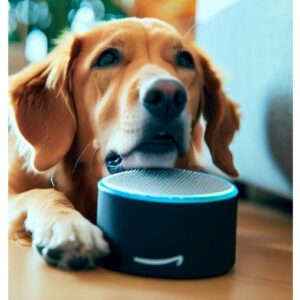 Dog Listening To Alexa Play Music
