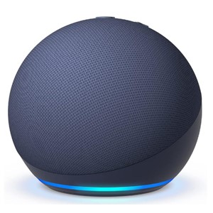 Pictured is the Echo Dot 5th Gen Deep Sea Blue