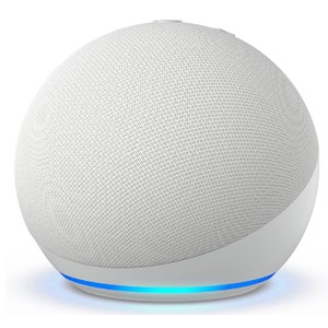 Pictured is the Echo Dot 5th Gen Glacier White