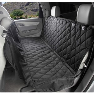Pictured is the 4KNines Dog Seat Cover for SUVS
