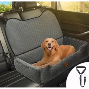 Pictured is the ELEGX Dog Car Seat Large Dogs