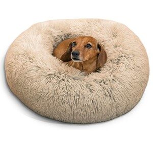 Best Friends by Sheri Calming Donut Dog Bed