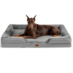 Pictured is the Bedsure Orthopedic Bolster XXL Dog Bed