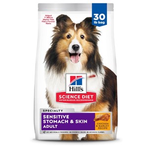 Pictured is the Hills Science Diet Sensitive Stomach Skin Dry Dog Food