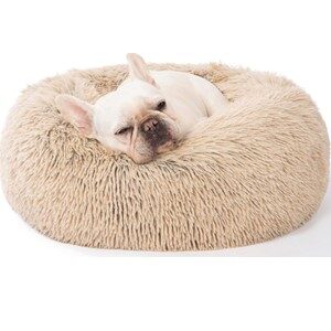 SAVFOX Calming Donut Dog Bed